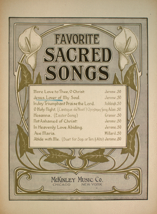 Favorite Sacred Songs. Jesus, Lover of My Soul