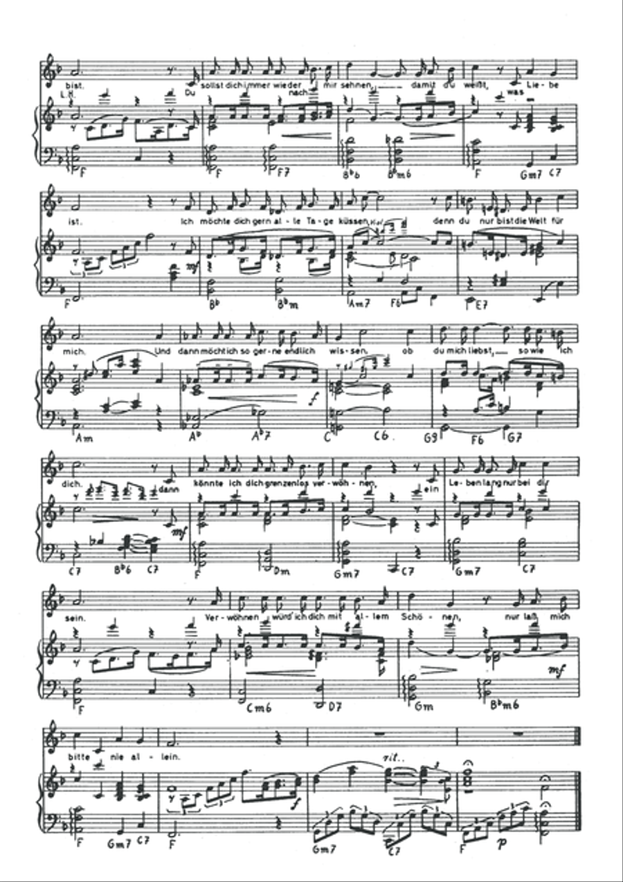 Ich mochte dich so grenzenlos verwohnen Piano, Vocal scores gallery preview page 4