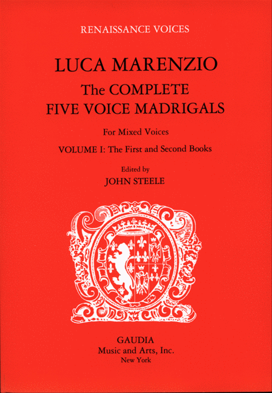 Luca Marenzio: The Complete Five Voice Madrigals Volume 1 Choir scores gallery preview page 1