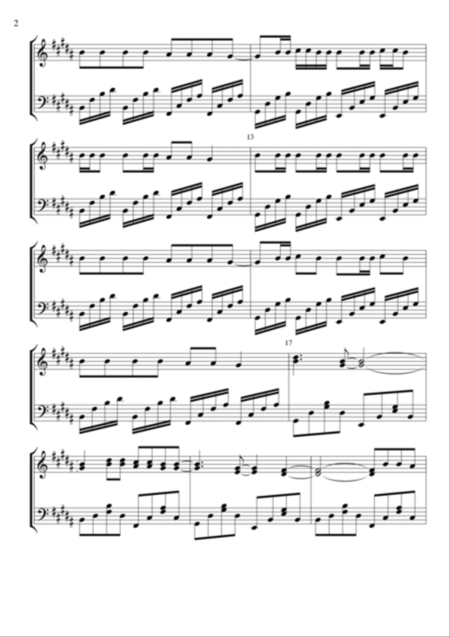 Snow (hey Oh) Piano Solo scores gallery preview page 2