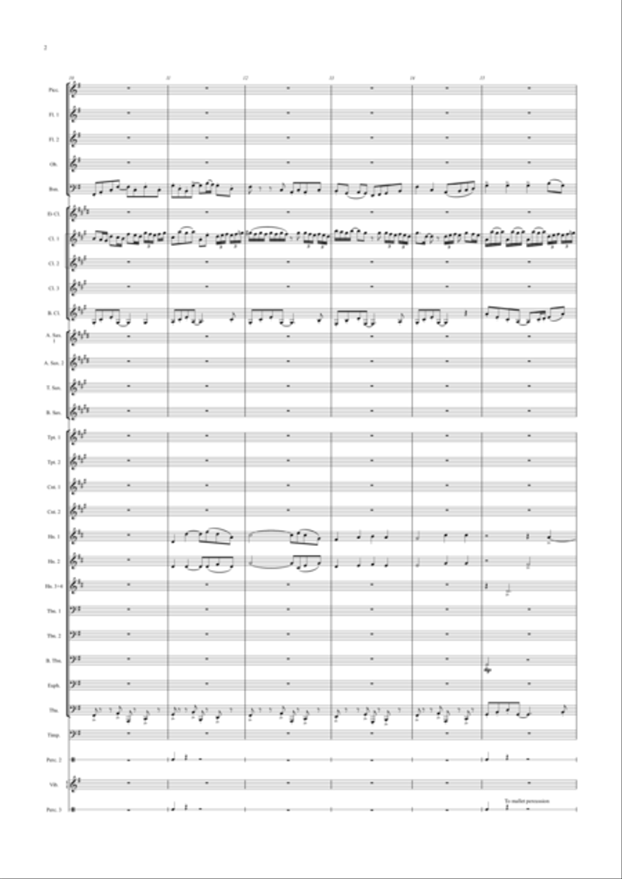 Rhapsody for Wind Band - Score Concert Band scores gallery preview page 4