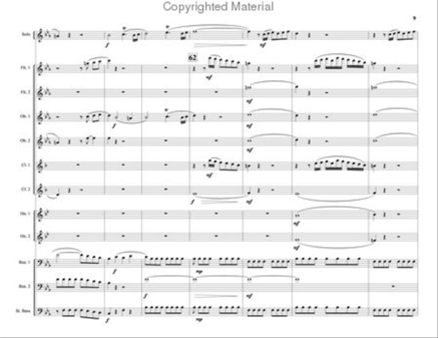 Concerto for Trumpet Concerto for Trumpet Woodwind Quintet scores gallery preview page 11