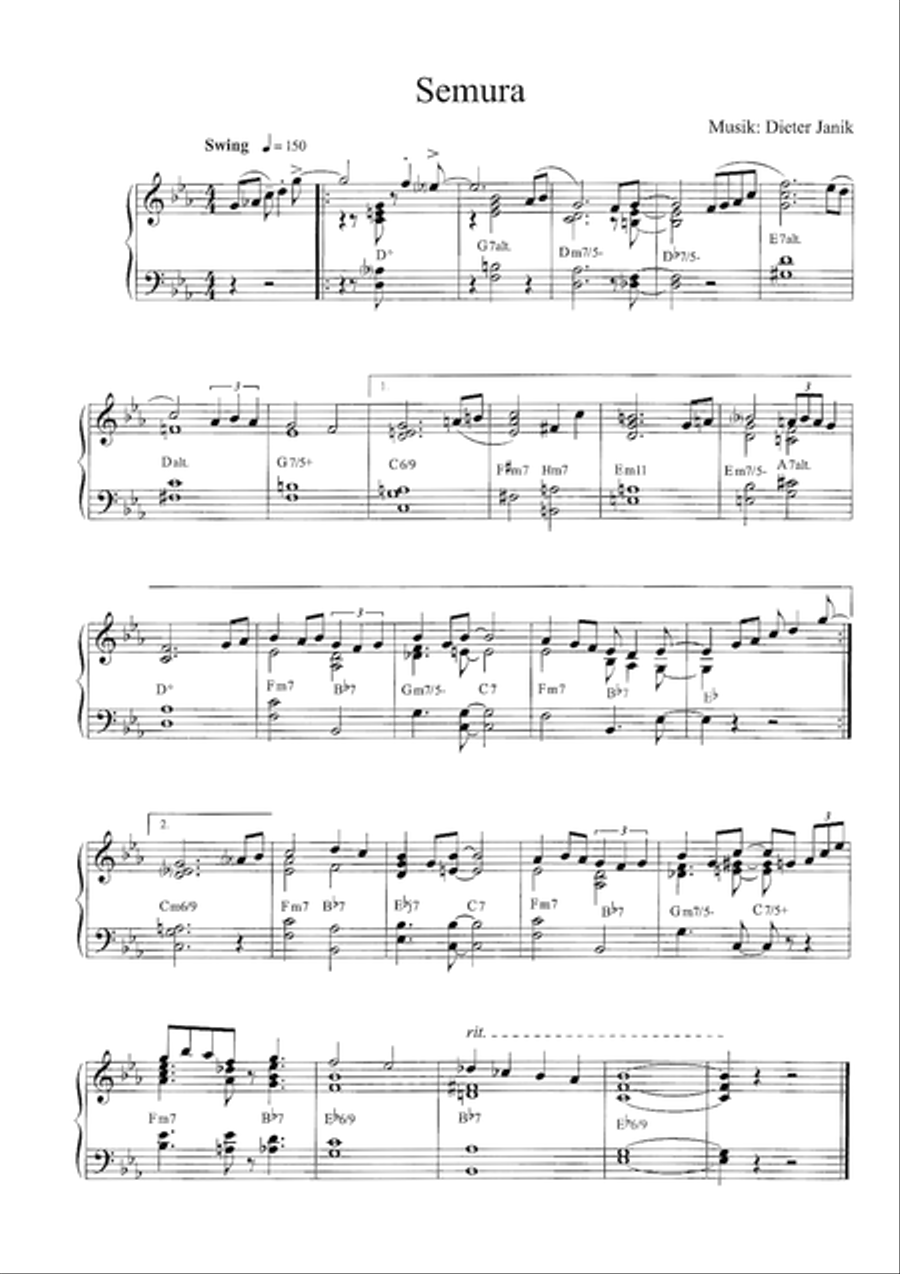 Semura Semura Piano Solo scores gallery preview page 3