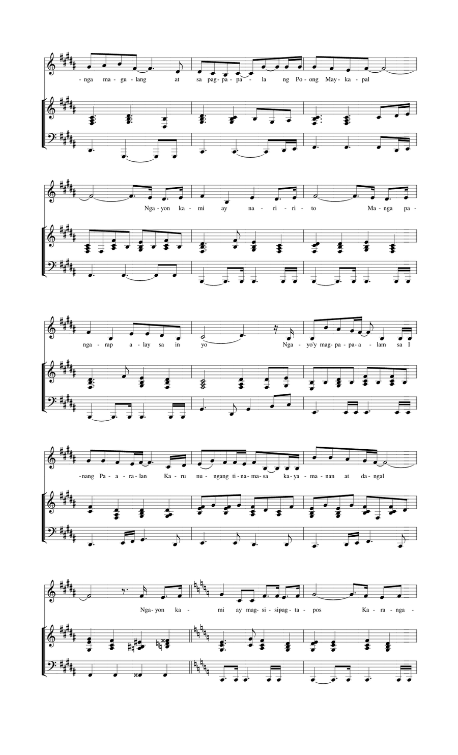 Awit ng Pagtatapos at Pasasalamat Voice Solo scores gallery preview page 2