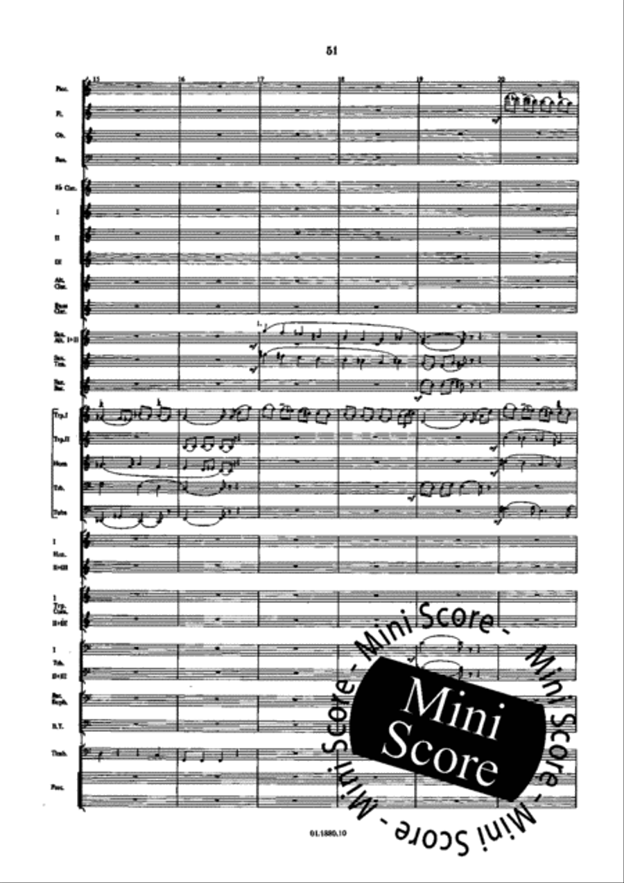 Mascarade for Brassquintet Concert Band scores gallery preview page 55