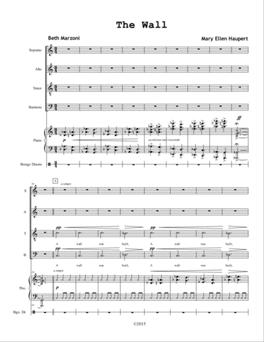 The Wall 4-Part scores gallery preview page 1