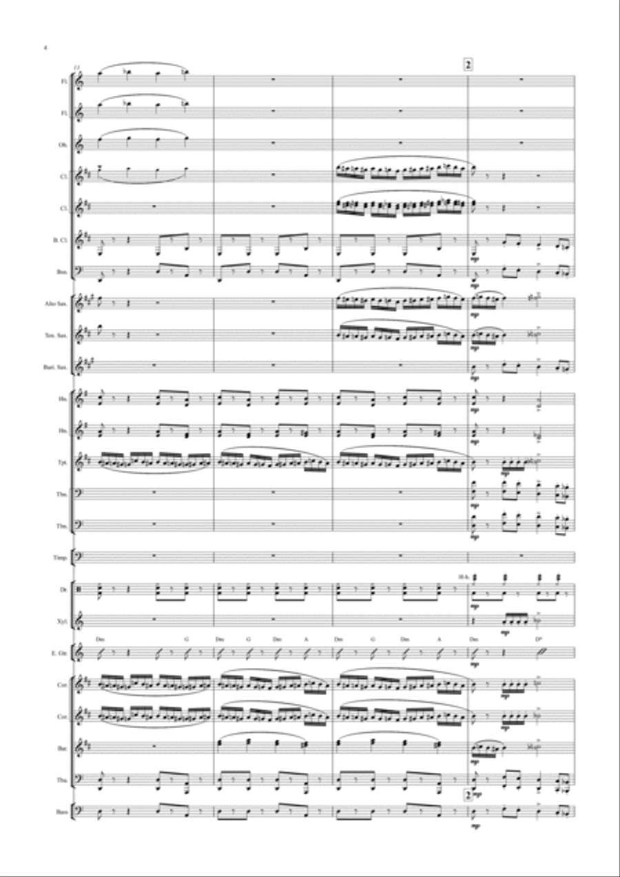 Flight Of The Bumblebee Marching Band scores gallery preview page 5