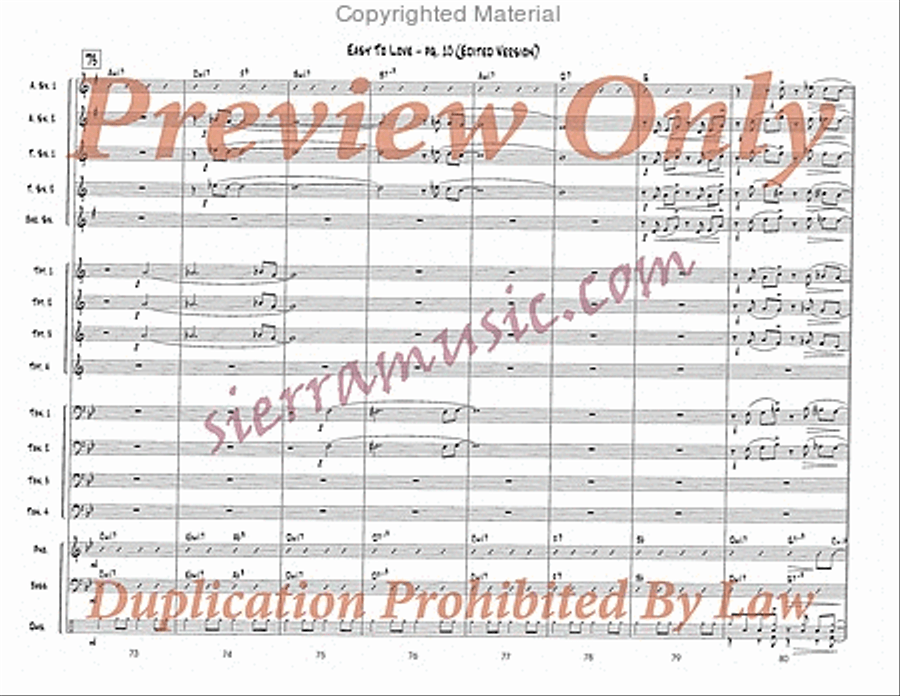 Easy To Love (Edited) Easy To Love (Edited) Jazz Ensemble scores gallery preview page 11