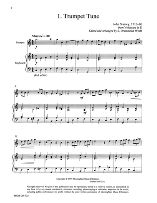 Book cover for Trumpet Tune from Voluntary in D (Downloadable)