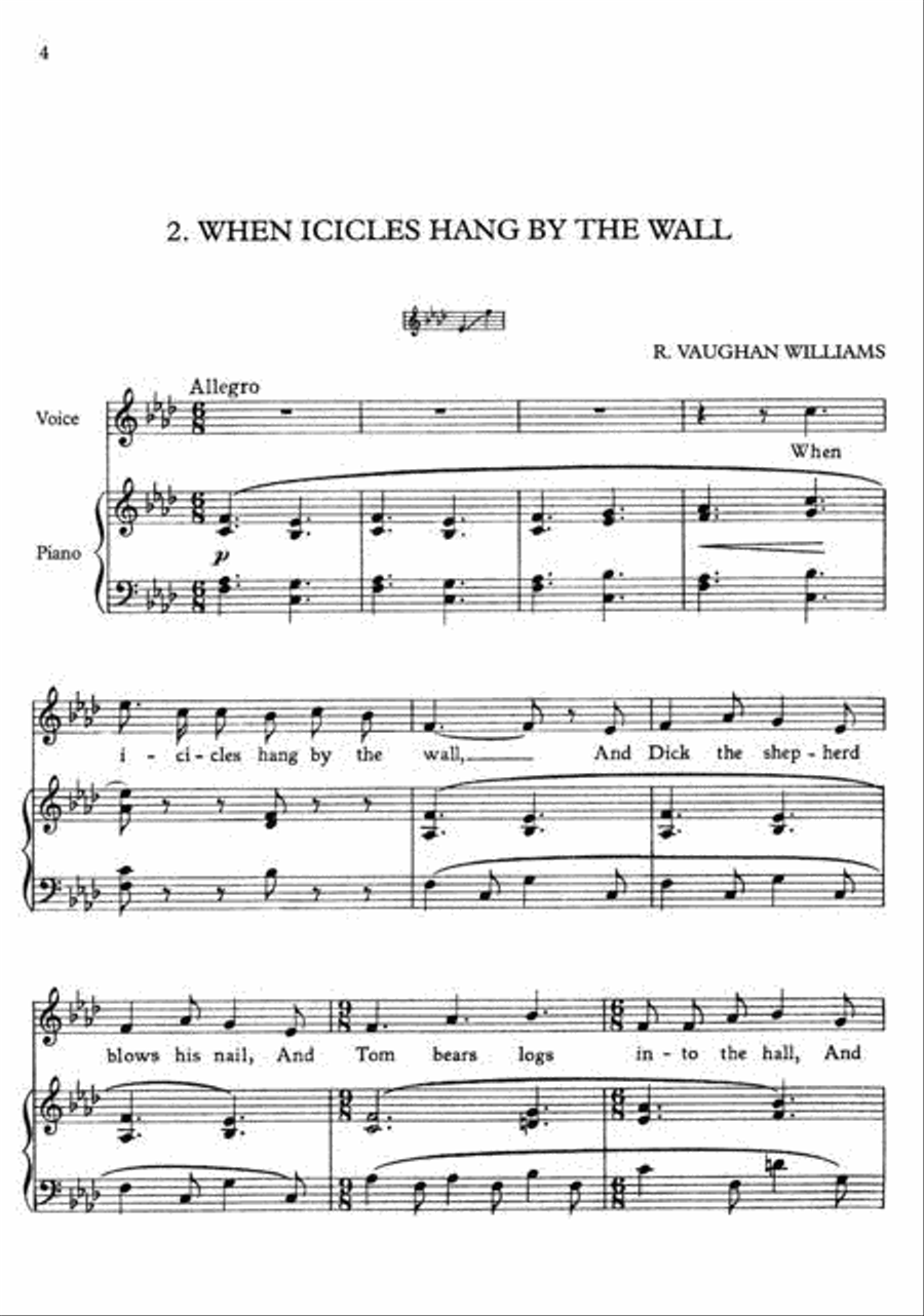 Collected Songs in Three Volumes - Volume 1 Voice Solo scores gallery preview page 2