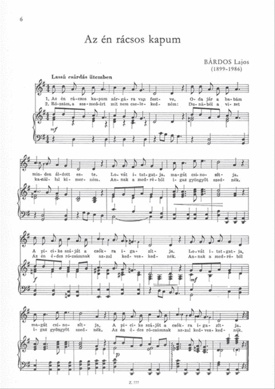 Röpülj páva Voice Solo scores gallery preview page 2