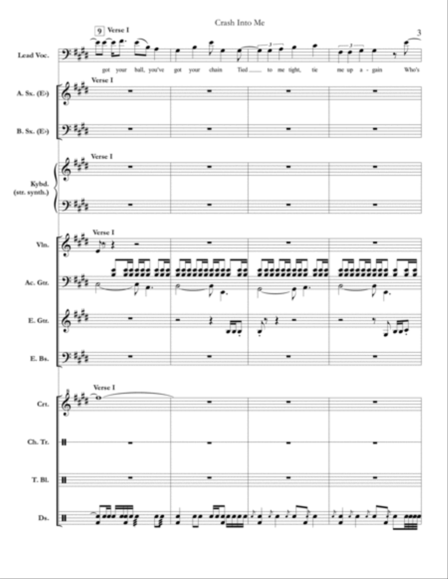 Crash Into Me Crash Into Me Large Ensemble scores gallery preview page 3