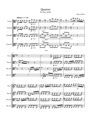 Book cover for Viola Quartet