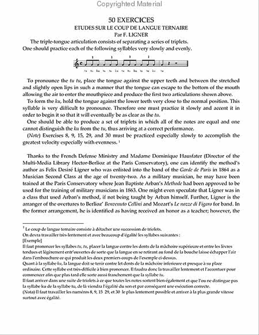 50 Exercises sur le Coup de Langue Ternaire Tuba scores gallery preview page 2