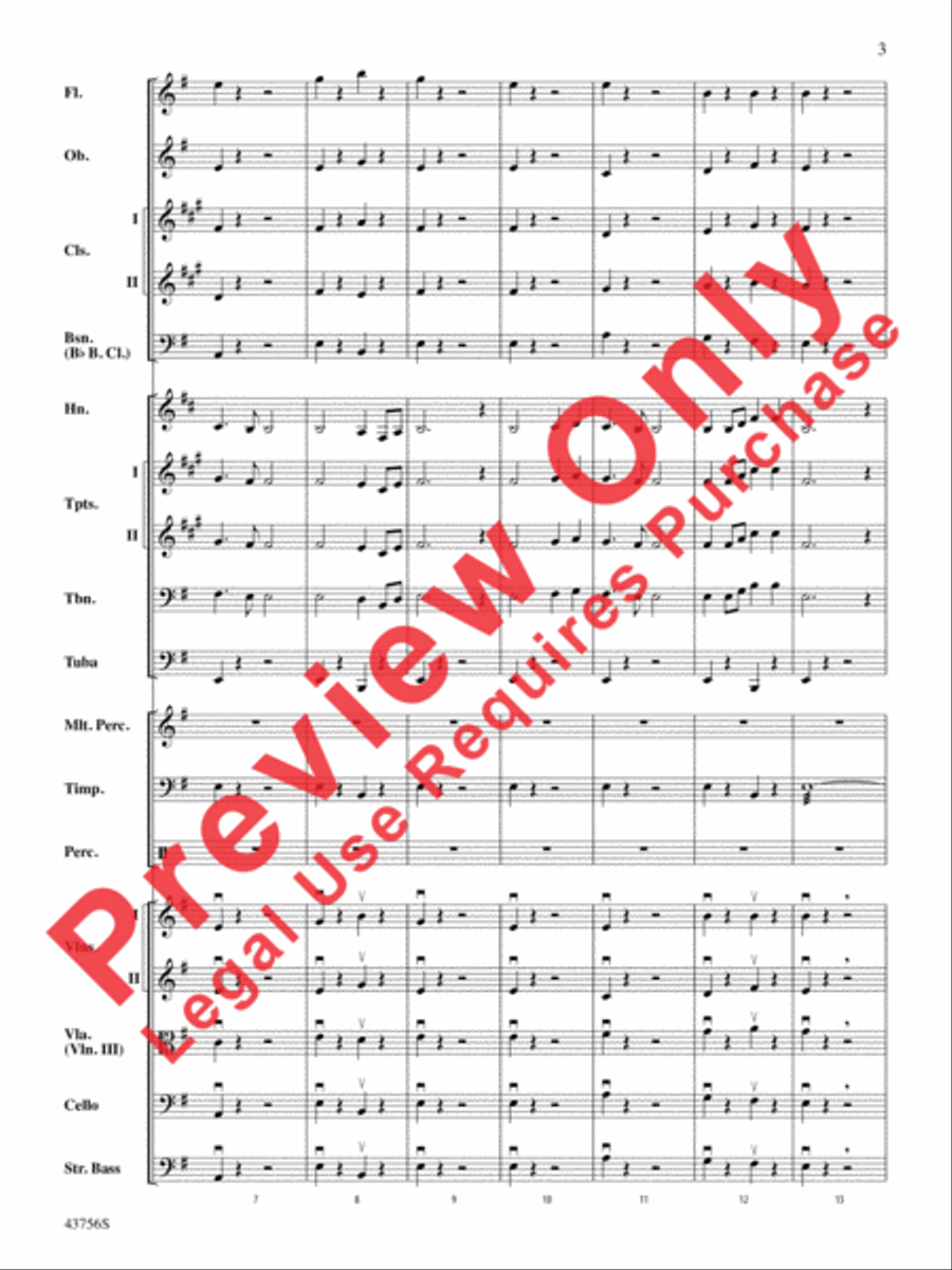 New World Symphony, Theme from the Full Orchestra scores gallery preview page 4