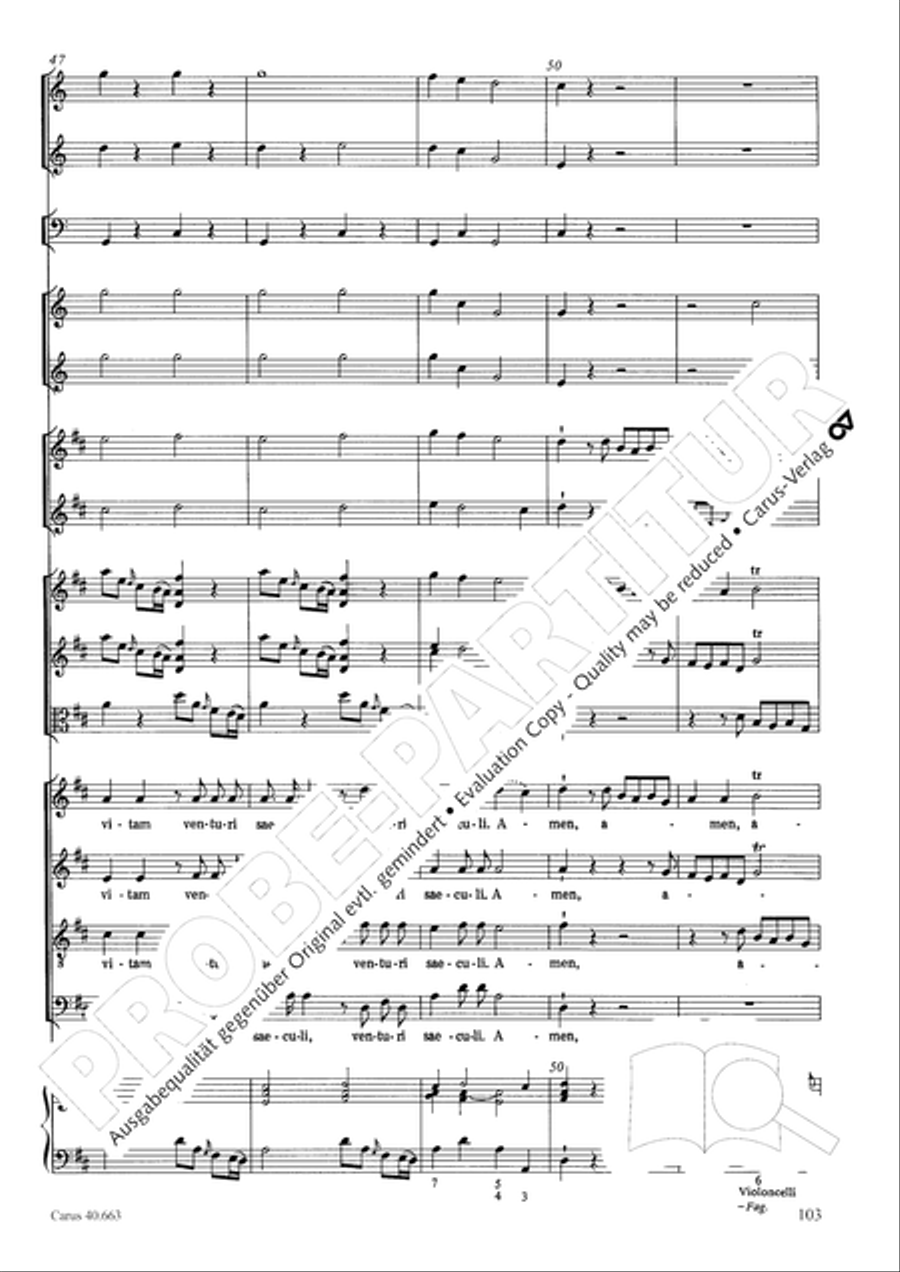 Mass in D minor (Missa in d) ATB scores gallery preview page 119
