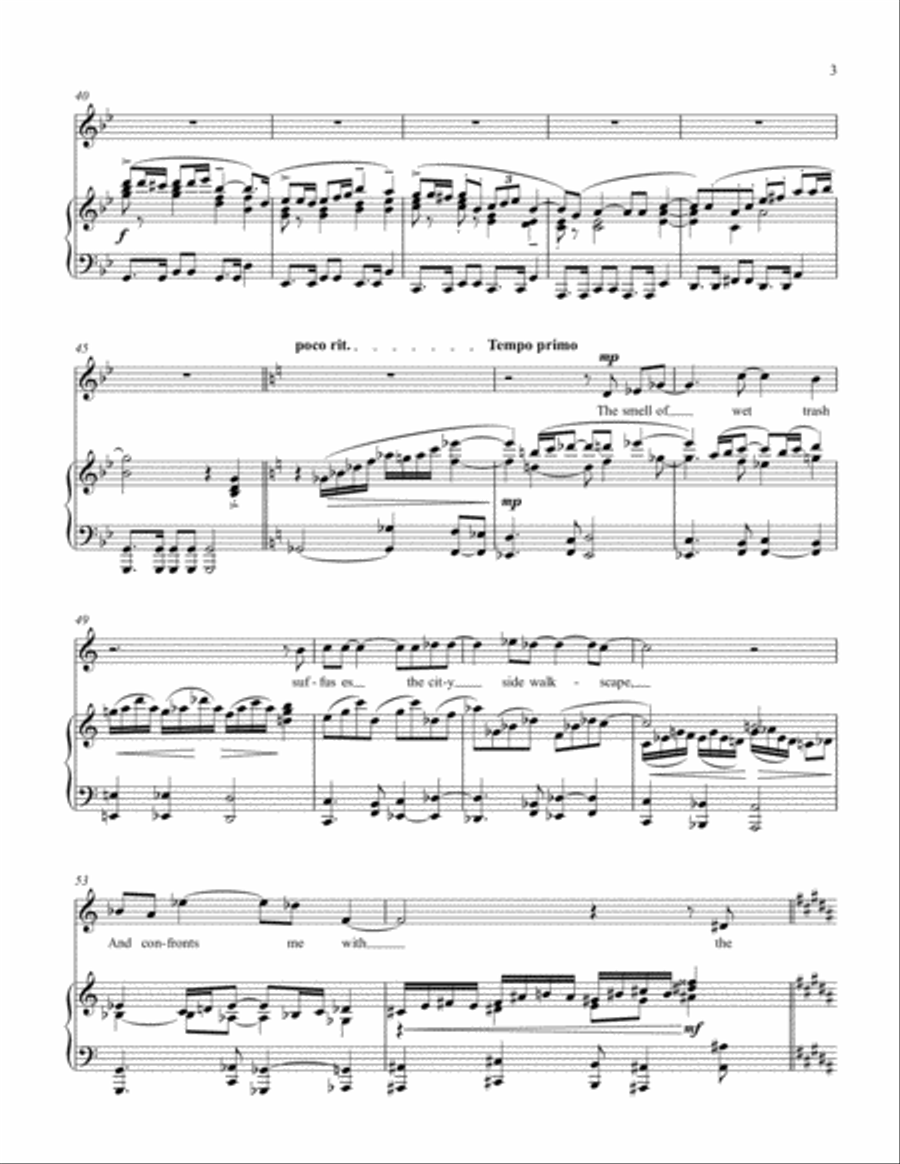 Wet Trash (Piano/Vocal) High Voice scores gallery preview page 3