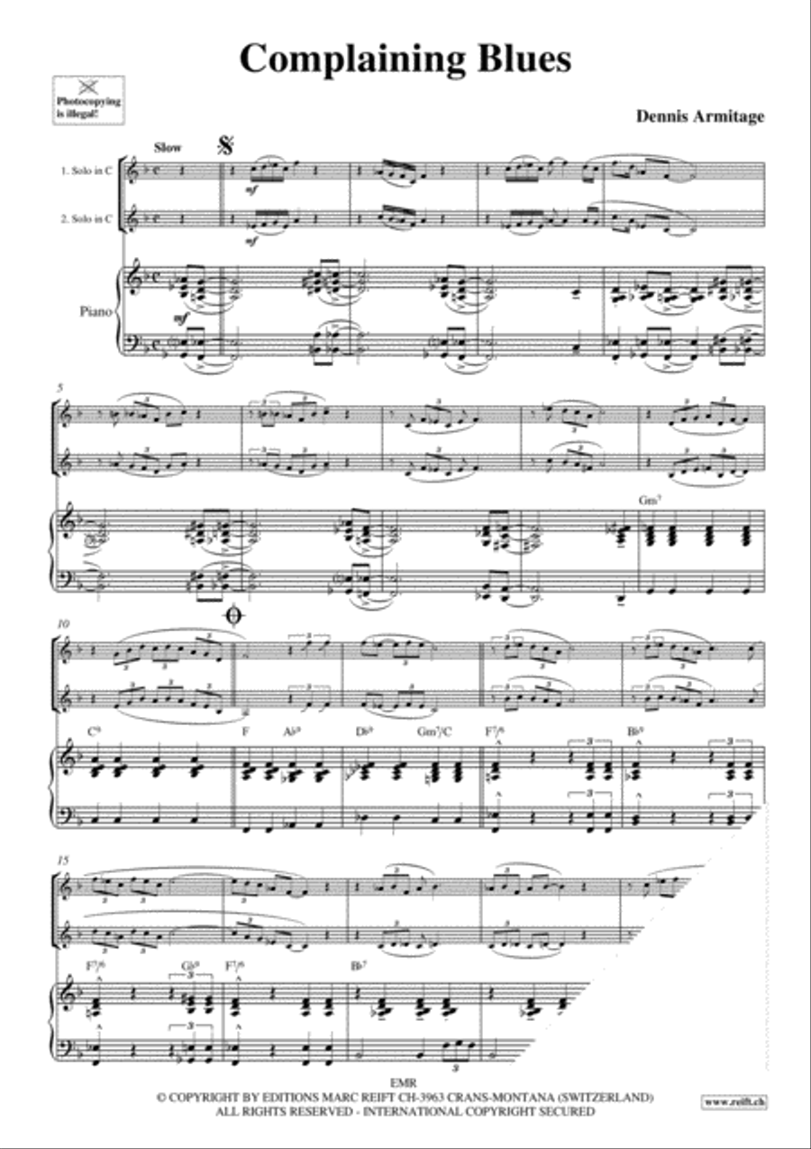 Blues Brass Ensemble scores gallery preview page 3