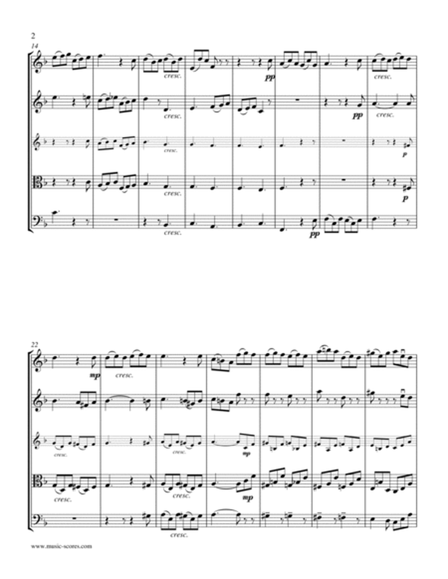 Giga from Corelli Sonata in D minor: String Quartet image number null