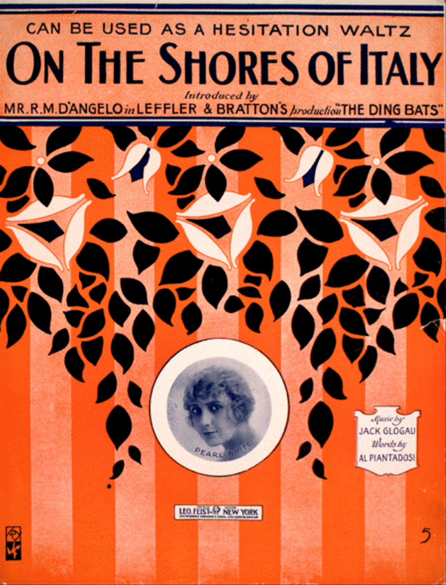 On the Shores of Italy. (Can Be Used as a Hesitation Waltz) Voice scores gallery preview page 1