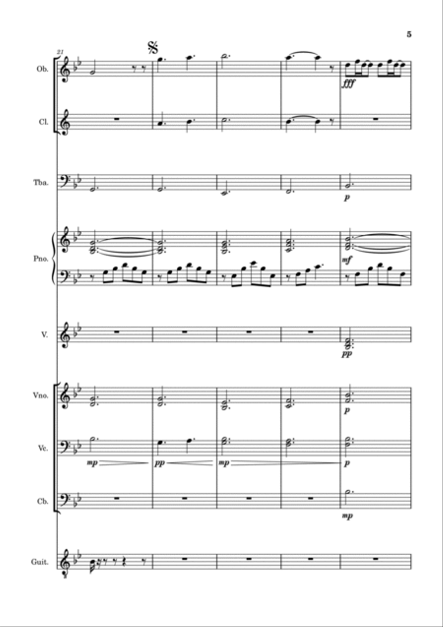 A Thousand Years Marching Band scores gallery preview page 5