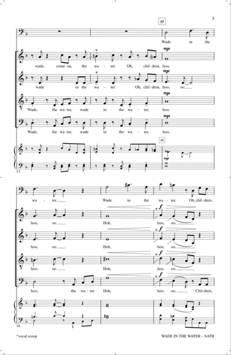 Wade In The Water 4-Part scores gallery preview page 3