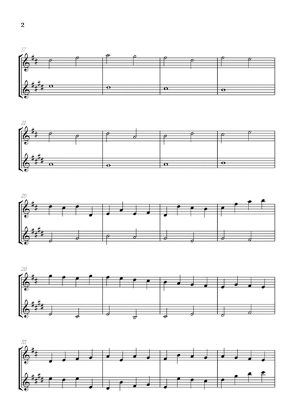 Pachelbel Canon in D • oboe & clarinet duet sheet music image number null