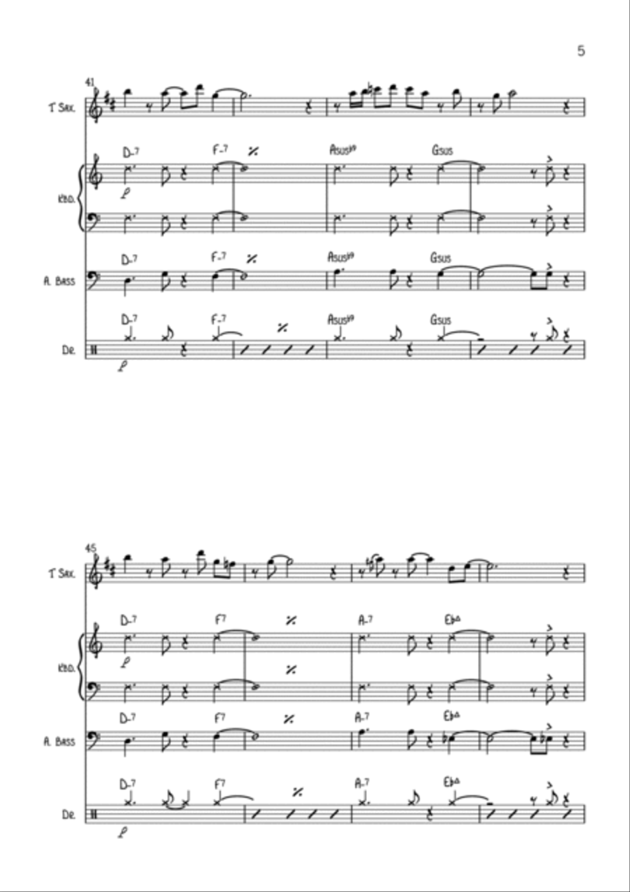 Strolling Wickquasgeck Strolling Wickquasgeck Jazz Ensemble scores gallery preview page 5