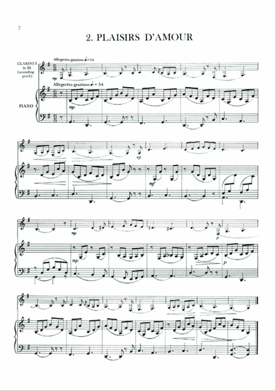 Ten Popular Pieces for Clarinet B-Flat Clarinet scores gallery preview page 4