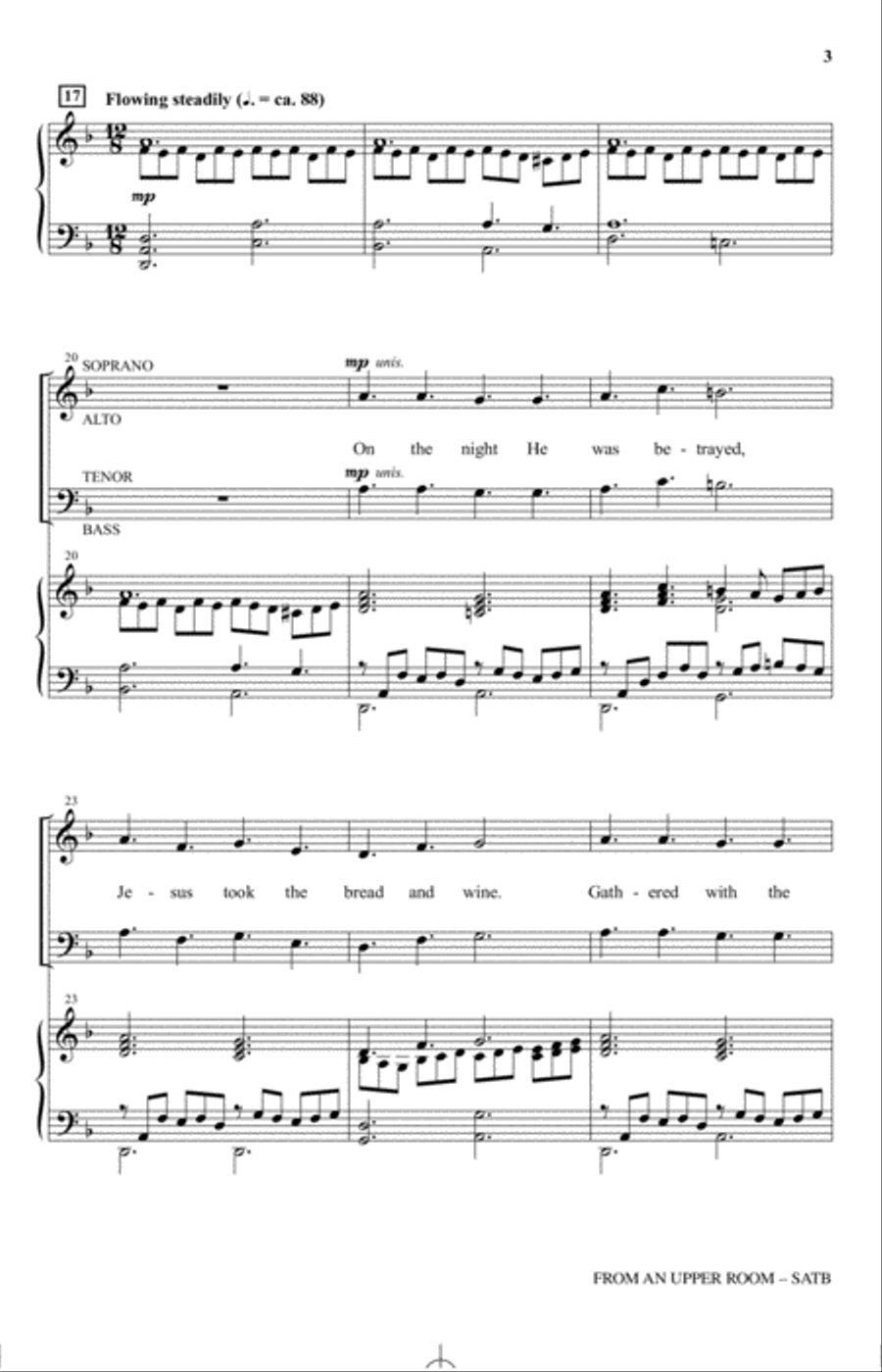 From An Upper Room From An Upper Room 4-Part scores gallery preview page 2