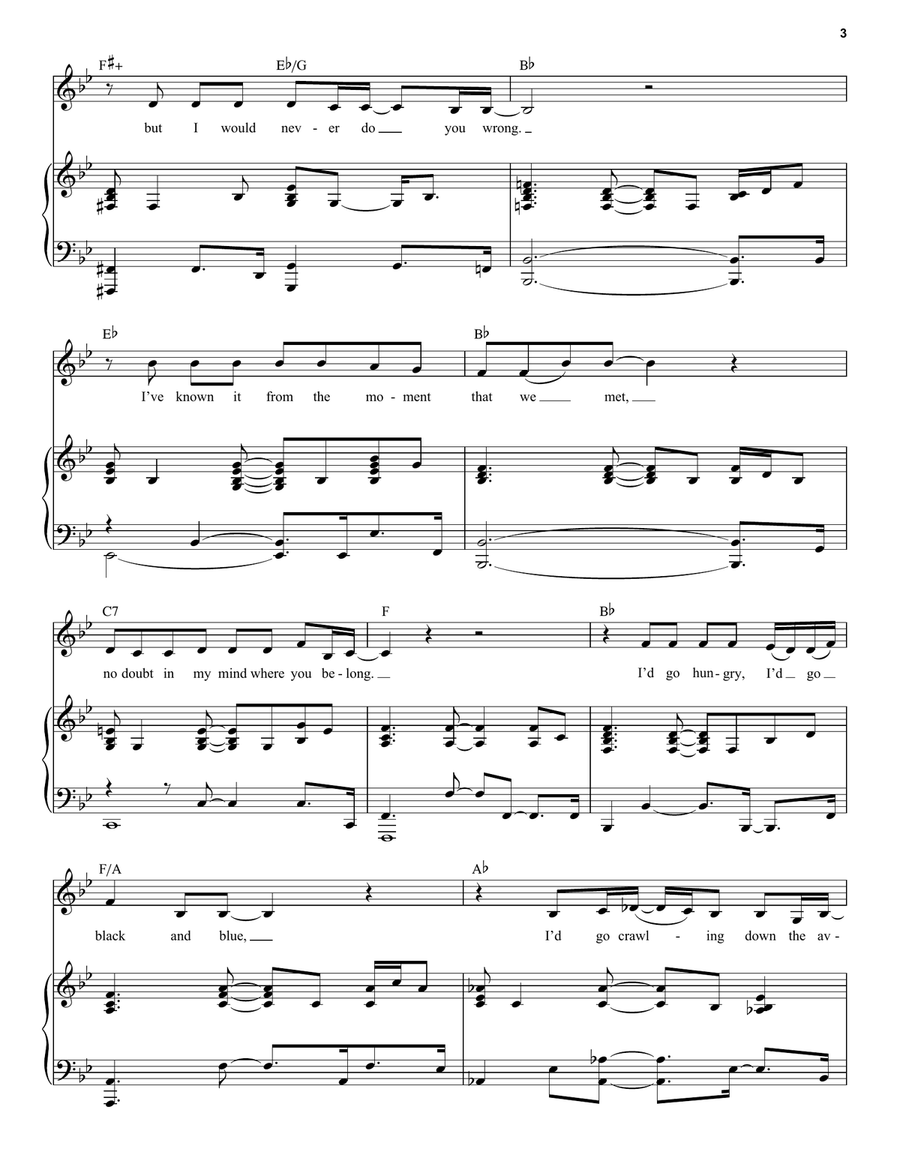 Make You Feel My Love Voice scores gallery preview page 3