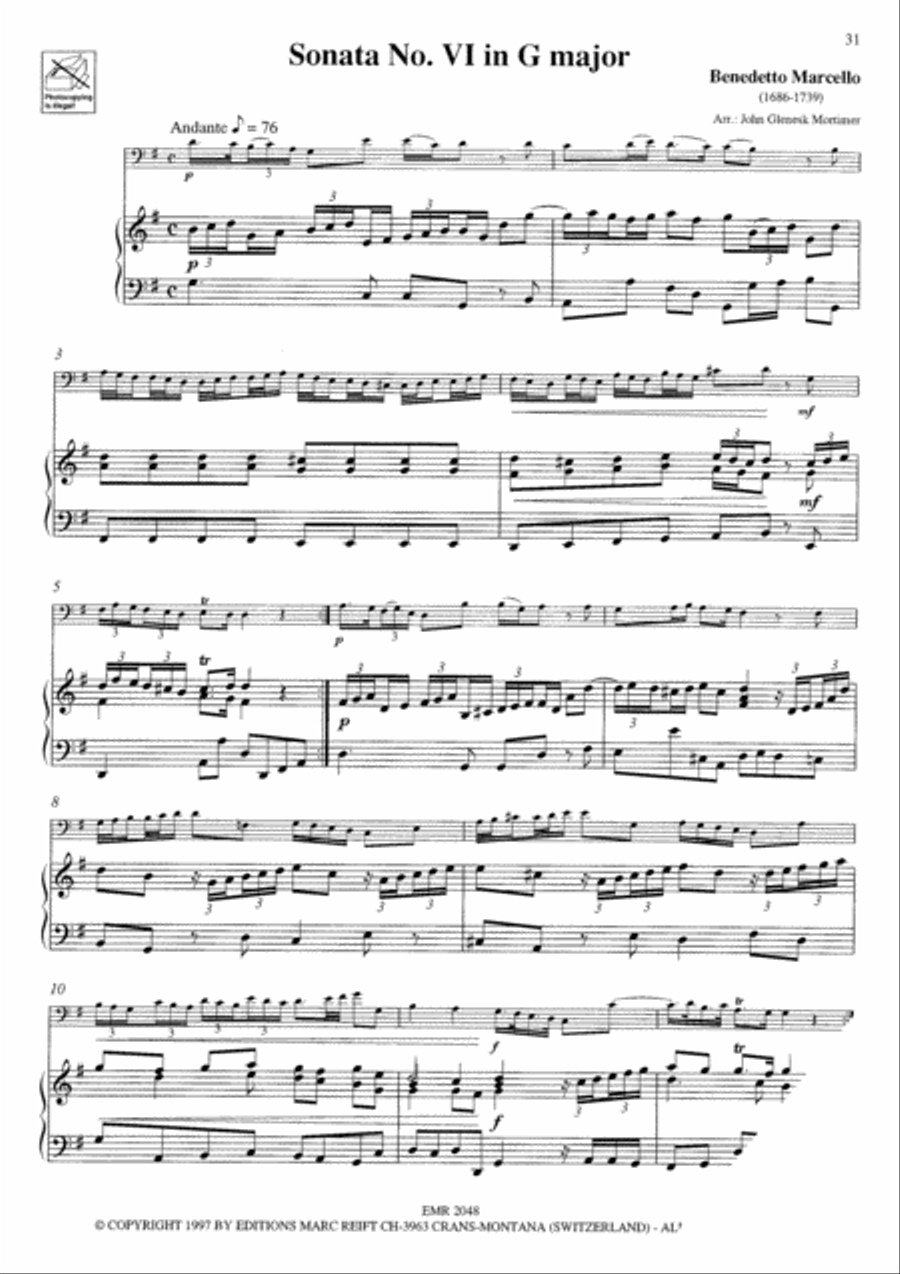 6 Sonatas Organ scores gallery preview page 8