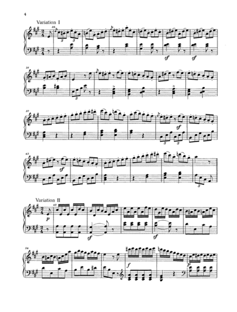 Nine Variations A major, WoO 69