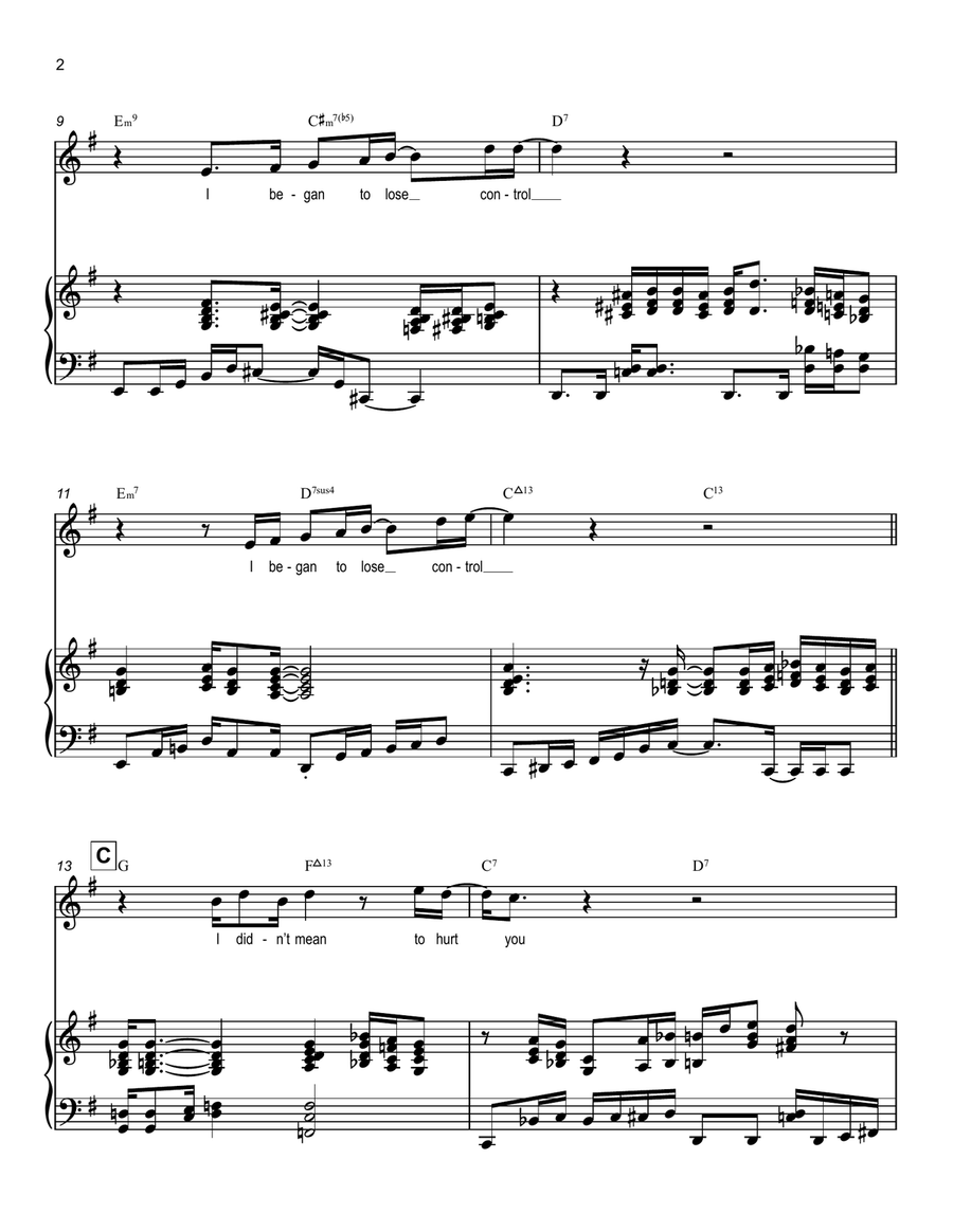 Jealous Guy Voice scores gallery preview page 2