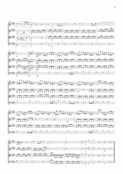 Wagner from Tannhauser Overture, for string quartet, CW002 image number null