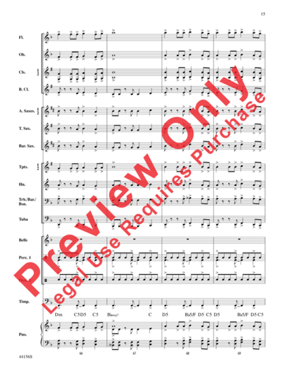 Holiday Celebrations Concert Band scores gallery preview page 15