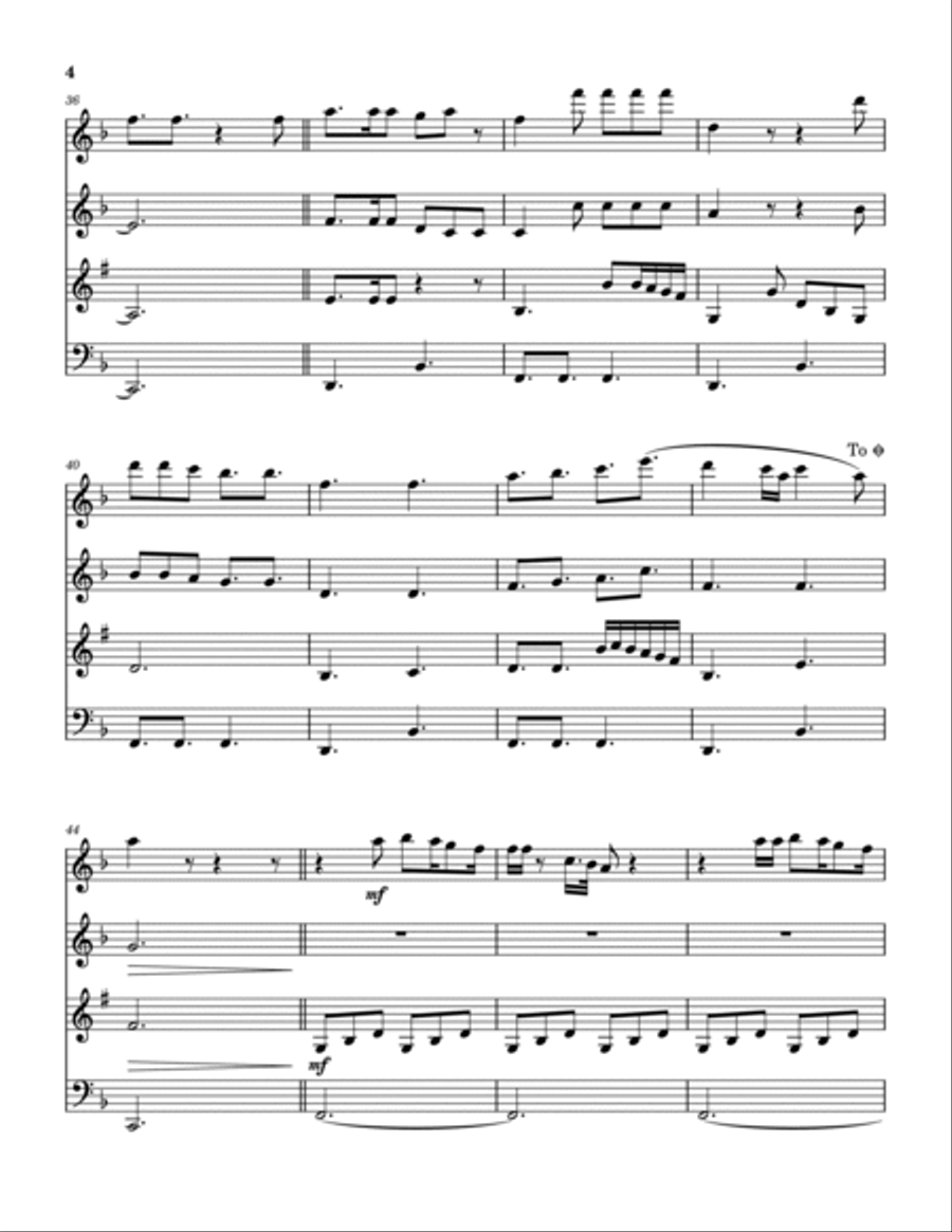 This Wish Woodwind Quartet scores gallery preview page 5