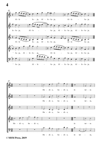 Sweelinck-Hodie Christus natus est,in C Major,for A cappella image number null