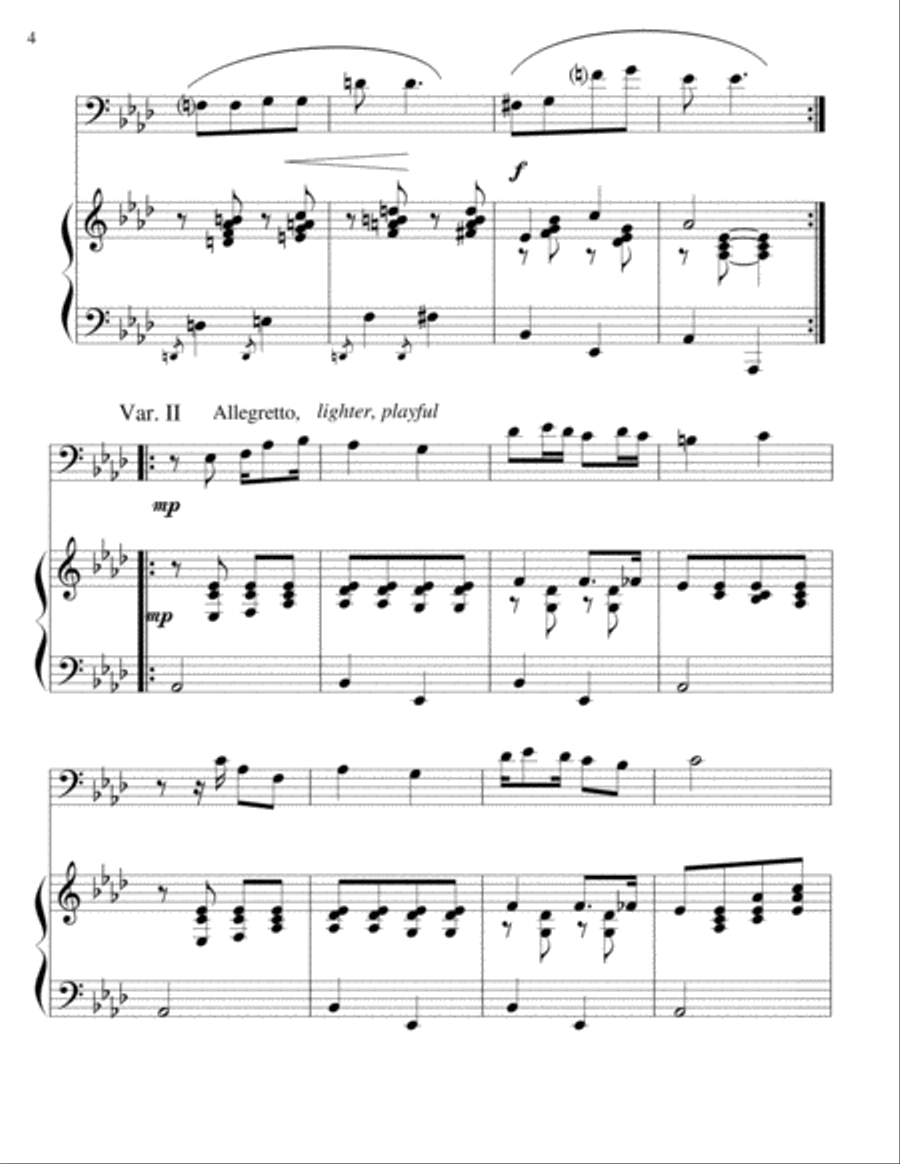 I Love You Truly-cello/piano Piano scores gallery preview page 4