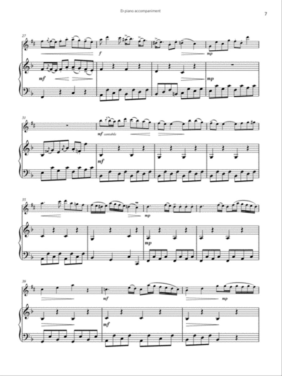 Andante (from Sonata for the Harp) (Grade 5 List B2 from the ABRSM Saxophone syllabus from 2022) Harp scores gallery preview page 6