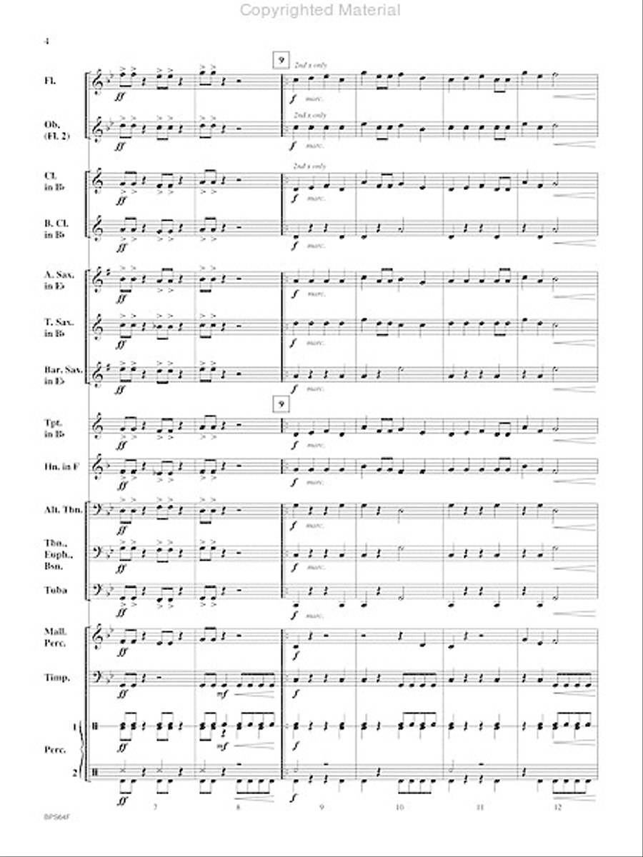 Antagonist Concert Band scores gallery preview page 5
