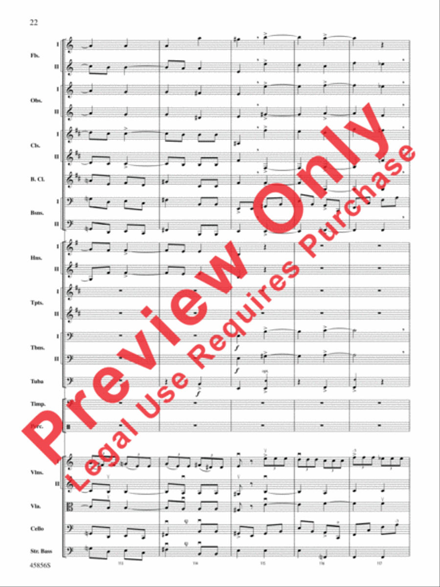 Academic Festival Overture, Op. 80 Full Orchestra scores gallery preview page 22