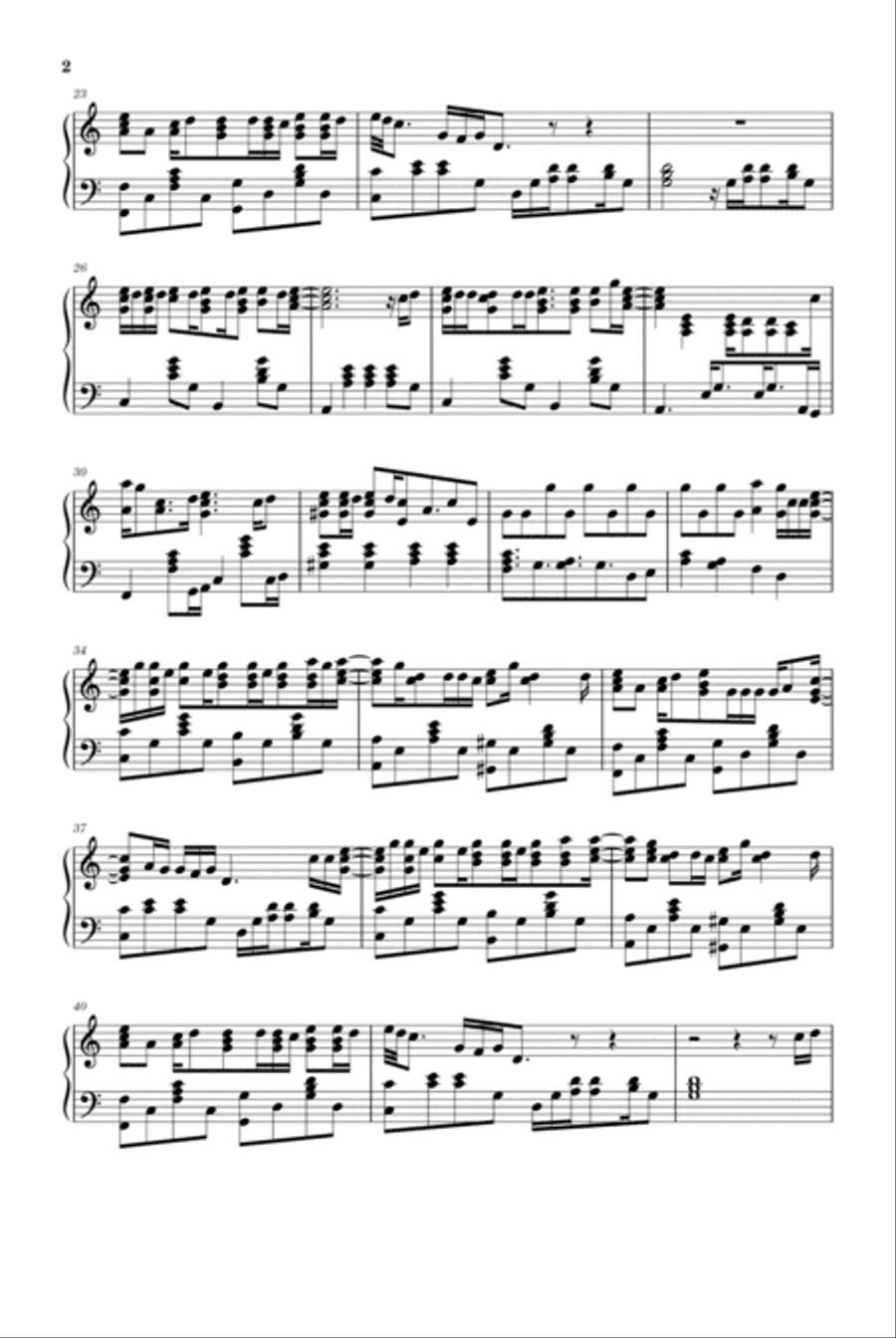 Free Loop Piano Solo scores gallery preview page 2