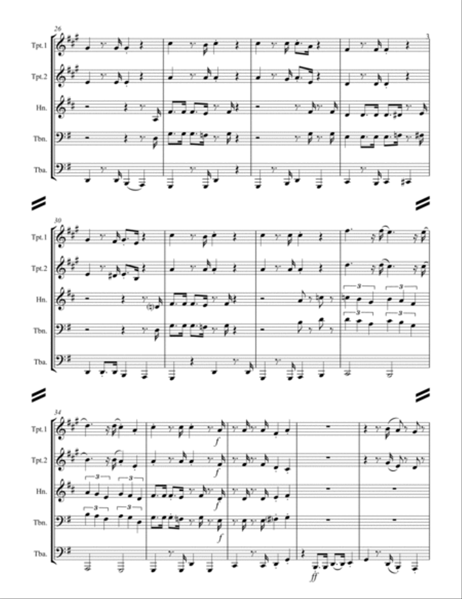 The Mexican Shuffle Horn scores gallery preview page 4