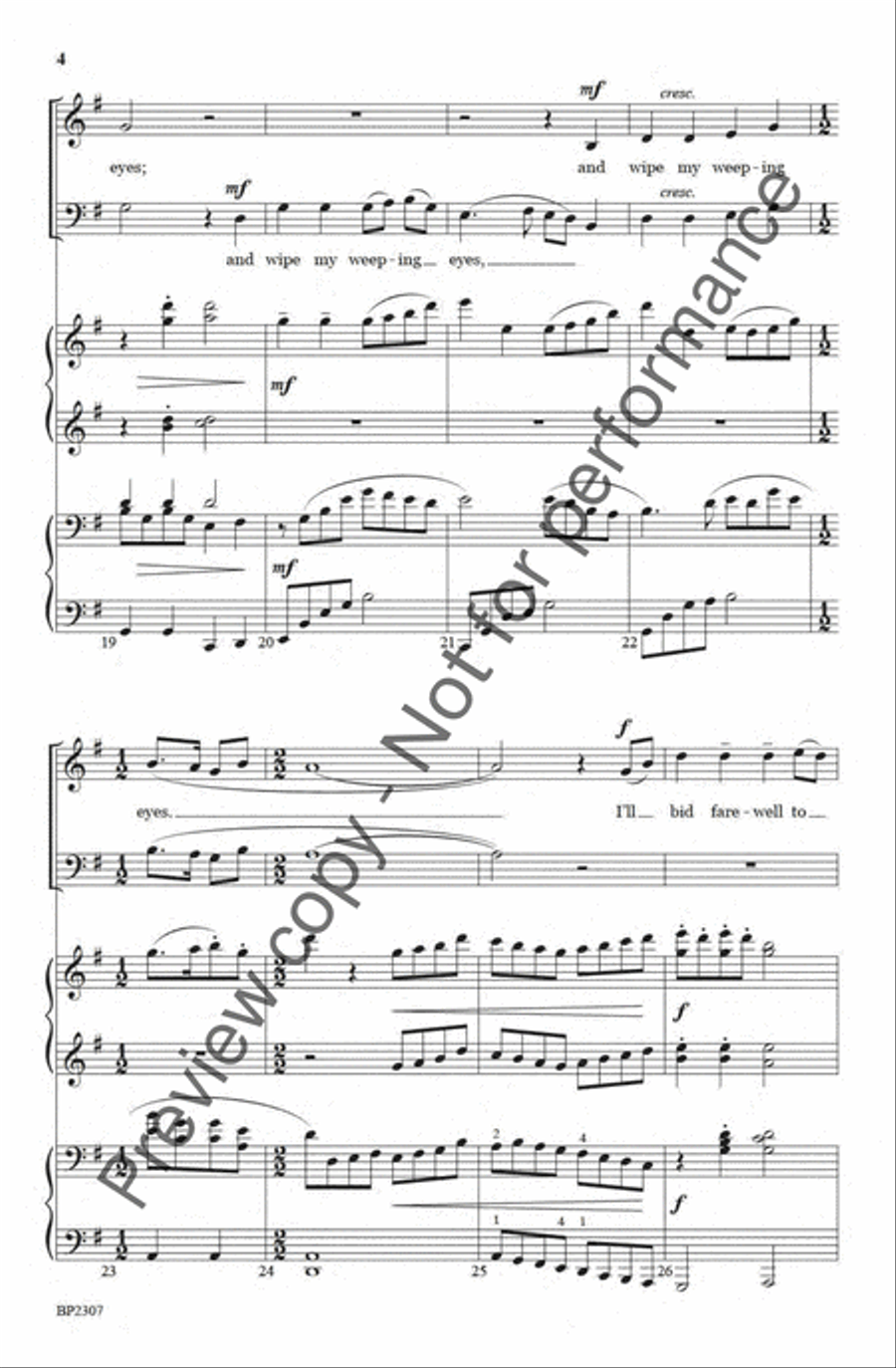 When I Can Read My Title Clear Choir scores gallery preview page 4