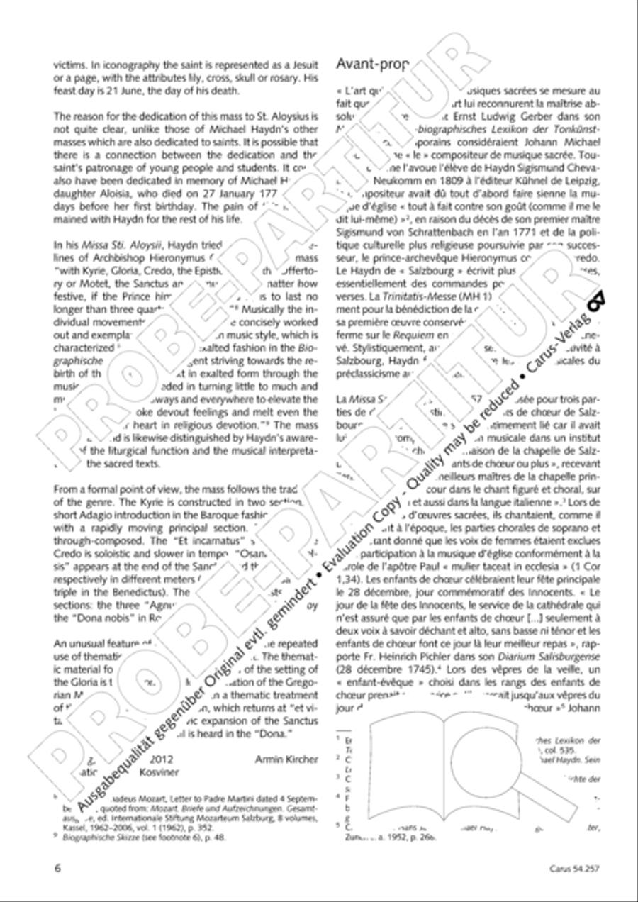 Missa Sancti Aloysii SSA scores gallery preview page 7