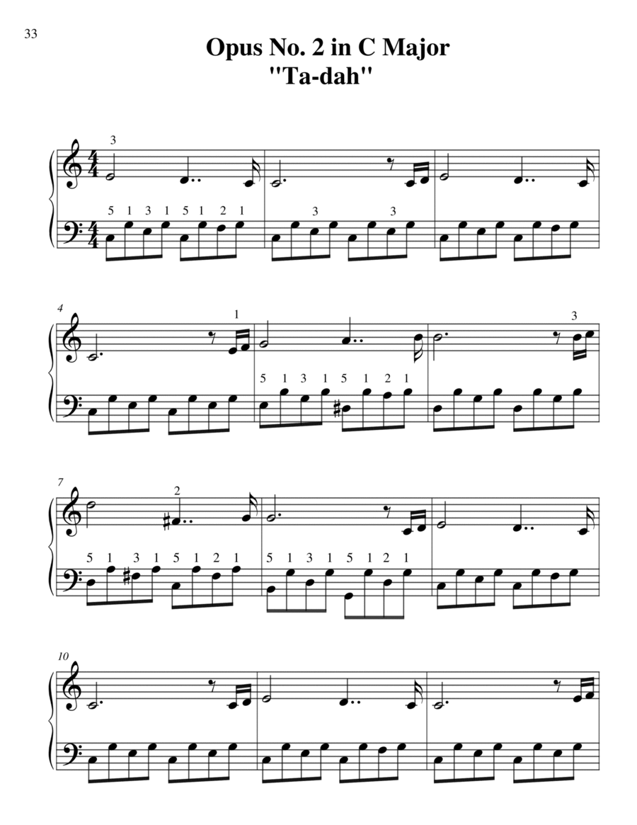 Ta-dah Piano Method scores gallery preview page 1