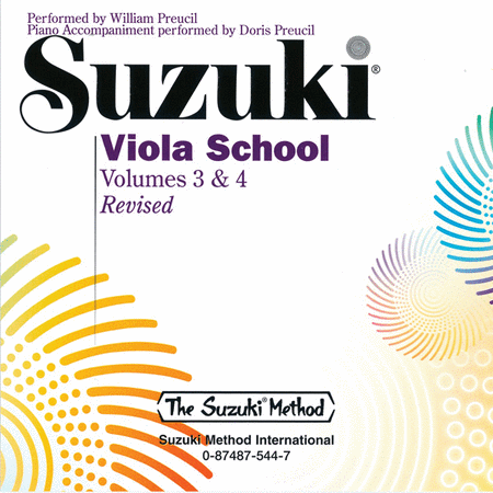 Suzuki Viola School, CD Volume 3 and 4 (Performed by William Preucil)