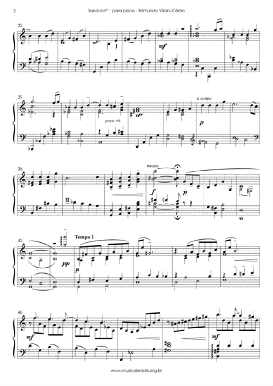 Sonata n.1 para piano Piano Solo scores gallery preview page 4