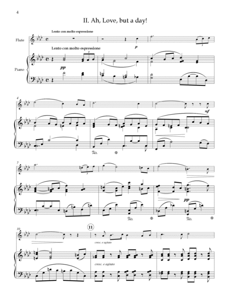 Three Browning Songs for Flute and Piano